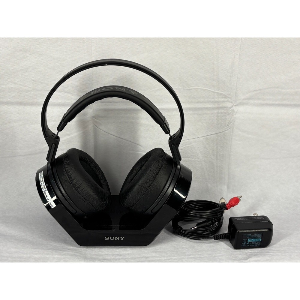 Sony MDR-RF970RK Headband RF Wireless Stereo Headphones and Transmitter Black